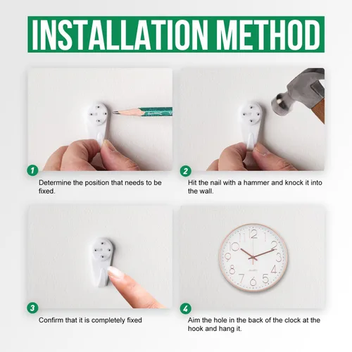 Miniatura 9 de Reloj de pared de 12 pulgadas, silencioso, sin tictac, moderno, estilo simple, redondo, decorativo, con esfera estereoscópica de cuarzo, para Oro