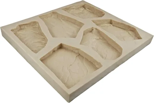 Miniatura 9 de Molde de goma de piedra de chapa para hormigón o yeso, planos de piedra de campo, versión 1, 22.75 x 20.5