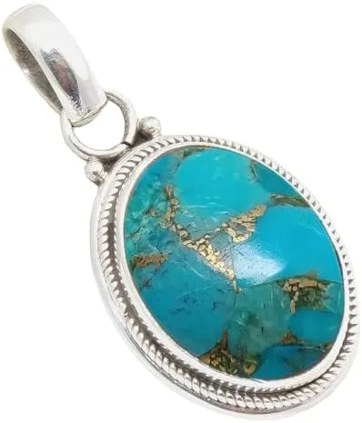 Miniatura 15 de Colgante de plata de ley 925 Joyería de plata hecha a mano para mujer, colgante de piedras preciosas naturales, regalo perfecto para ella