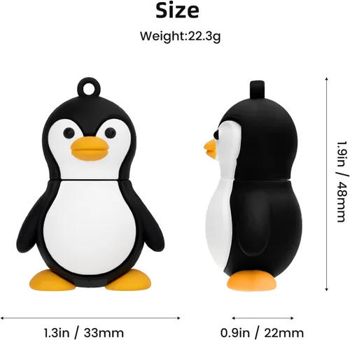 Miniatura 7 de Unidad flash USB de 32 GB modelo de pingüino lindo USB Drive USB 2.0 Memory Stick para almacenamiento de datos externo