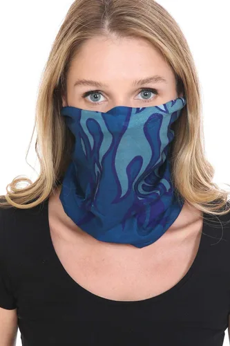 Miniatura 5 de Triple9 - Pasamontañas antipolvo Paquete de 6 polainas para cuello para hombres y mujeres Máscara facial bandana (rojo, azul), Rojo, Azul