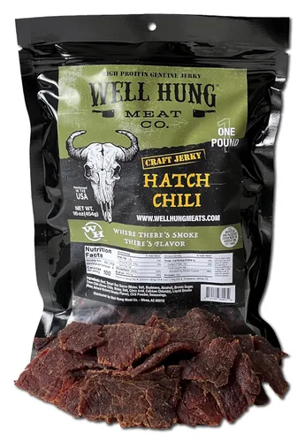 Miniatura 7 de Well Hung Meats Paquete de Muestra de 8 Unidades Carne Seca Artesanal de Res 8x2oz Bolsas Resellables