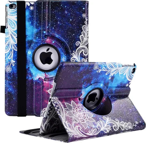 Miniatura 14 de Funda giratoria para iPad de 9.7 pulgadas 2018 2017 / Funda para iPad Air 2 - Funda protectora con soporte giratorio de 360 grados y función