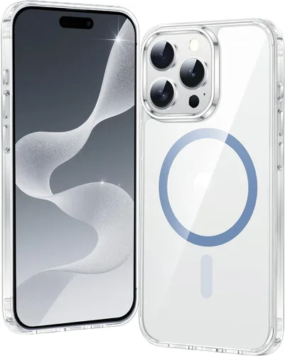 Miniatura 707 de FNTCASE Funda para iPhone 13 Pro-Max: Fundas magnéticas transparentes compatibles con Magsafe Slim anti amarillamiento protección contra caídas