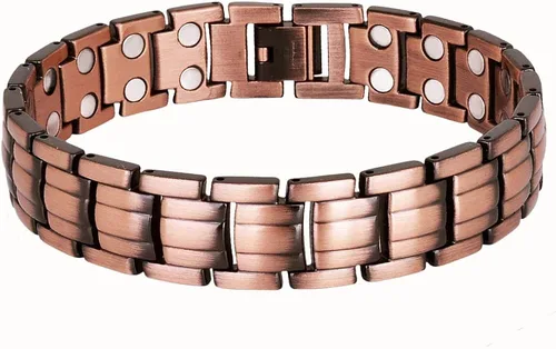 Miniatura 8 de EBUTY Pulsera de cobre para hombre, Cobre
