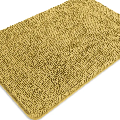 Miniatura 381 de Alfombra de baño pequeña de 12 x 18 pulgadas, lavable y absorbente, antideslizante, alfombra de baño de felpilla gruesa y suave para baño, ducha
