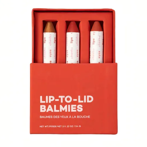 Miniatura 10 de Axiology Crayones multibarra para ojos, labios, mejillas, bálmicos, juego de regalo dúo, cremoso, construible, ligero, hidratante, rubor, barra