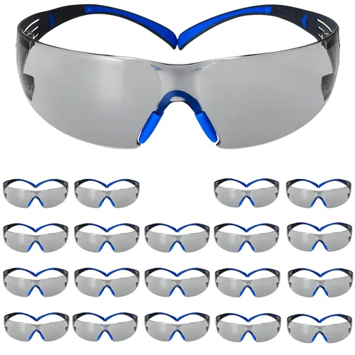 Miniatura 9 de 3M Gafas de seguridad para hombres y mujeres, SecureFit 400, protección ocular ANSI Z87, lente de espejo antiarañazos para interiores y exteriores