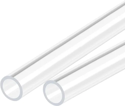 Miniatura 19 de MECCANIXITY Tubo acrílico transparente rígido redondo 18 mm (0.7 ") ID 20 mm (0.8 ") OD 18" para lámparas y linternas, sistema de refrigeración por