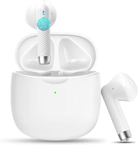 Miniatura 16 de Auriculares inalámbricos, auriculares Bluetooth 5.4 con graves estéreo, auriculares Bluetooth en el oído con cancelación de ruido y micrófono