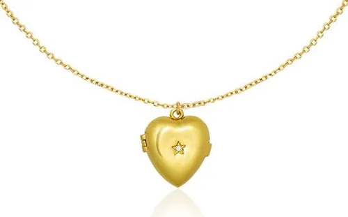 Capwell + Co - Collar delicado con forma de corazón con piedra de cristal, collar con colgante de inspiración vintage