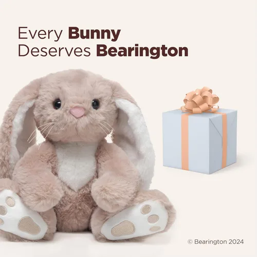 Miniatura 5 de Bearington Boomer - Animal de peluche de conejo de Pascua, 10.5 pulgadas, suave, de primera calidad, para acurrucarse todos los días y el tiempo