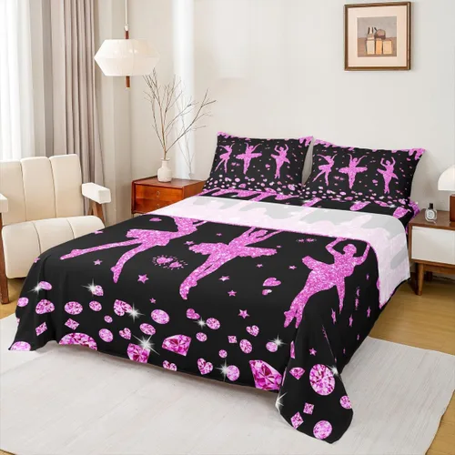 Miniatura 25 de Erosebridal Juego de sábanas de gimnasia para niñas y niños, tamaño individual, juego de sábanas de teñido anudado arcoíris, juego de ropa de cama