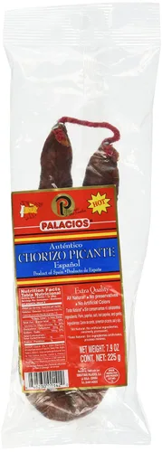Miniatura 6 de Chorizo Autentico HOT de Palacios. Importado de España. Paquete de 6 unidades de 7.9 oz
