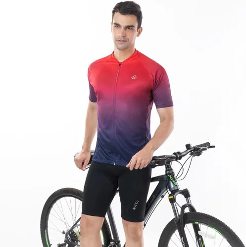 Miniatura 2 de ROTTO Pantalones cortos de ciclismo para hombre con acolchado de gel