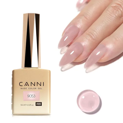Miniatura 57 de CANNI - Esmalte de uñas de gel rosa claro - 1 unidad de 0.5 onzas, color rosa bebé, color rosa pálido de alto brillo, esmalte de uñas con remojo UV