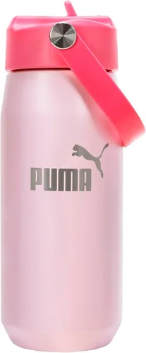 Miniatura 13 de PUMA Botella de agua de acero inoxidable aislada de 18 onzas unisex para adultos con pajilla y asa de transporte