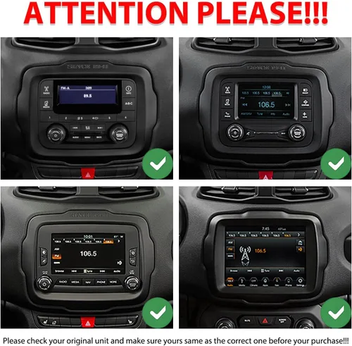 Miniatura 2 de Para Jeep Renegade 2015-2023 Car CarPlay Android Navegación Automática Estéreo GPS Radio Reverse Cámara Pantalla 10.33 "QLED Pantalla Táctil