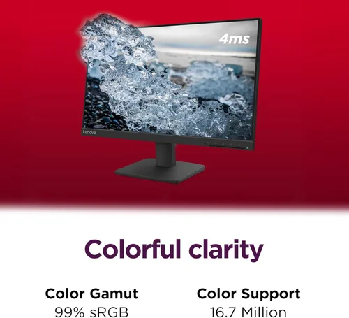 Miniatura 9 de Monitor Lenovo L22-4e - Monitor de Oficina - Pantalla IPS FHD de 21.5" - Frecuencia de Actualización de 100Hz - MPRT de 4 ms - 99% sRGB - Negro