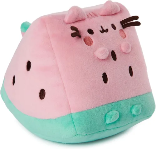 Miniatura 3 de GUND Pusheen - Peluche de sandía para gatos de 8 años en adelante, rosa/verde, 6 pulgadas