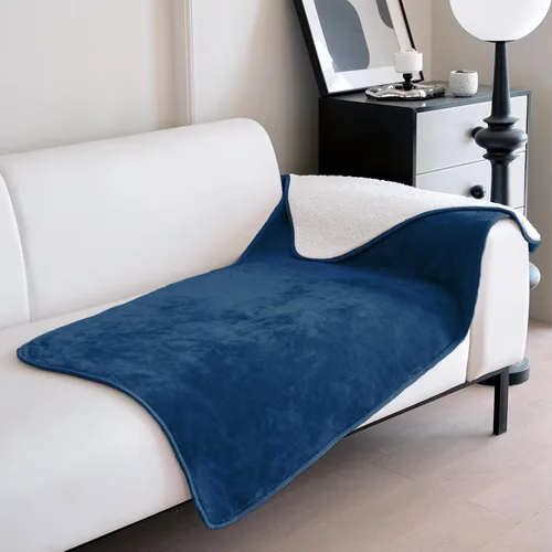 Miniatura 13 de gogobunny Manta de cama impermeable, manta reversible de forro polar Sherpa para perro, cachorro y gato, funda de muebles que protege la cama