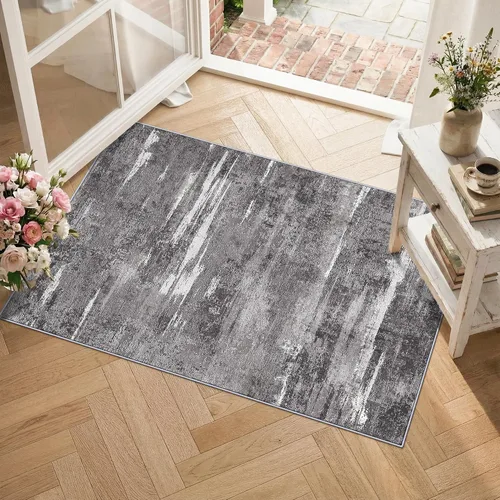 Miniatura 43 de Alfombra lavable para pasillo de 3 x 12 pulgadas, alfombras abstractas modernas con parte trasera antideslizante, alfombra ultra suave para cocina