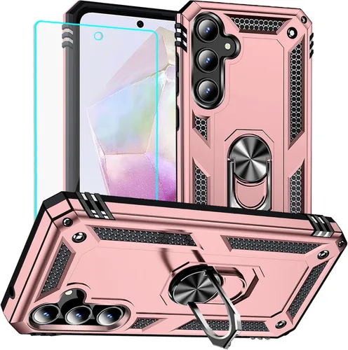 Miniatura 24 de Yiakeng Funda para Galaxy A32 5G, Samsung A32 5G, fundas protectoras de grado militar con anillo para Samsung Galaxy A32 5G (verde militar)
