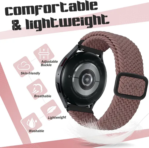 Miniatura 14 de Correa de reloj trenzada Solo Loop – 0.709 in, 0.787 in, 0.866 in, correa trenzada de liberación rápida, correas de reloj elásticas de nailon