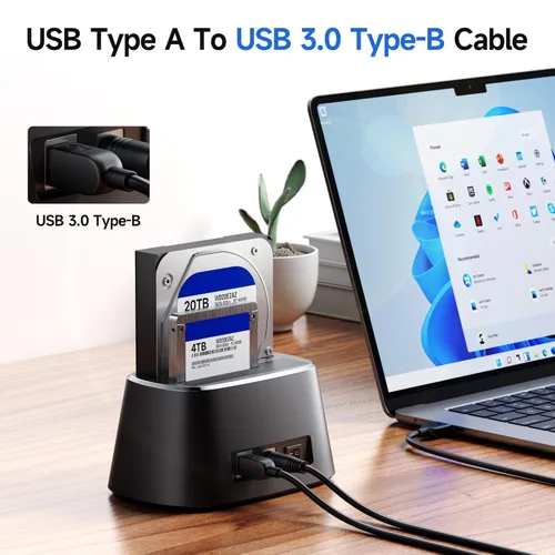 Miniatura 2 de Cable Matters cable USB 3.0 tipo A a B de máxima velocidad, Negro