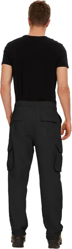 Miniatura 4 de LVCBL Pantalones cargo para hombre, ajuste relajado, tácticos, pantalones de trabajo, pantalones de algodón con bolsillos