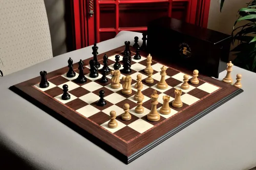 Miniatura 5 de The House of Staunton The Wild Knight Series Chess Set, Box, & Board Combination - 3.75" King