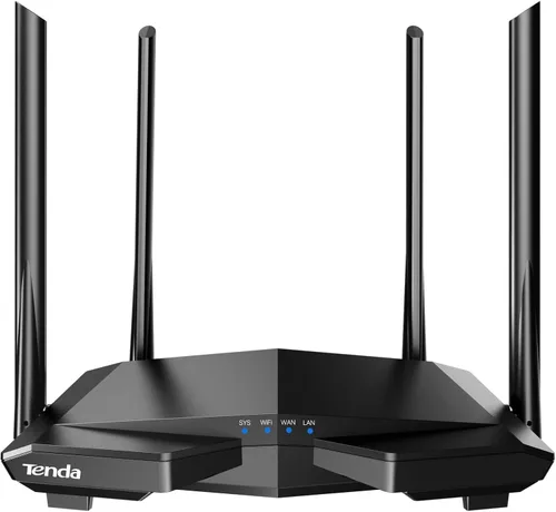 Tenda N300 Router WIFI inalámbrico con antena de alta potencia 5dBi (F3), Negro