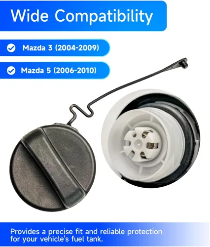 Miniatura 2 de Tapa de llenado del depósito de combustible para Mazda 3 2004-2009, Mazda 5 2006-2010, repuesto de la tapa de gasolina BNYF-42-250 FE02-42-250B