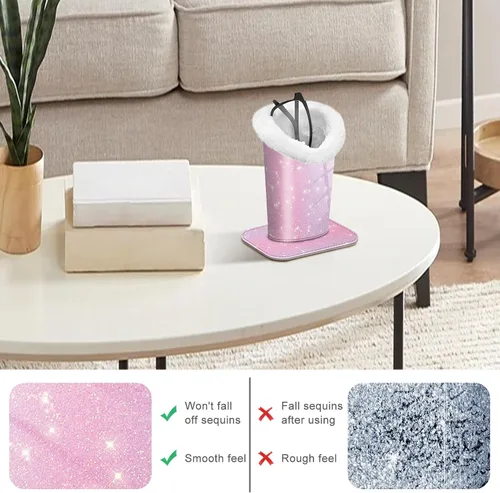 Miniatura 181 de Fintie Soporte para anteojos forrado de felpa con base magnética, estuche de cuero vegano prémium para lentes