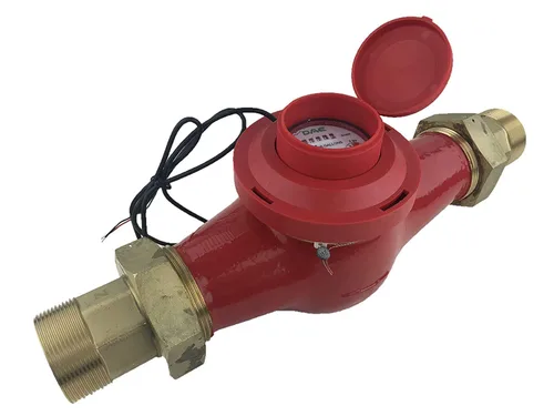 Miniatura 25 de DAE Medidor de agua caliente sin plomo MJ-75R NTEP, acoplamientos NPT de 3/4", salida de pulso, galón