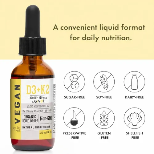 Miniatura 2 de Gotas líquidas – Sin OMG, sin gluten, sin azúcar, fácil absorción, spray líquido para niños y adultos – 2 onzas líquidas/2.0 fl oz, suministro