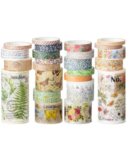 Miniatura 15 de Mr. Pen - Juego de cintas Washi de cuadrícula, 7 rollos, 0.6 pulgadas, cinta washi para diario, cinta decorativa, cinta de diario, cinta