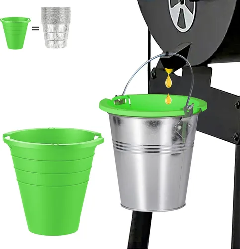 Miniatura 9 de 2 piezas de forros reutilizables de silicona para cubo de grasa Compatible con Traeger/Pit Boss ect/Oklahoma Joe' /Forro para bandeja de goteo