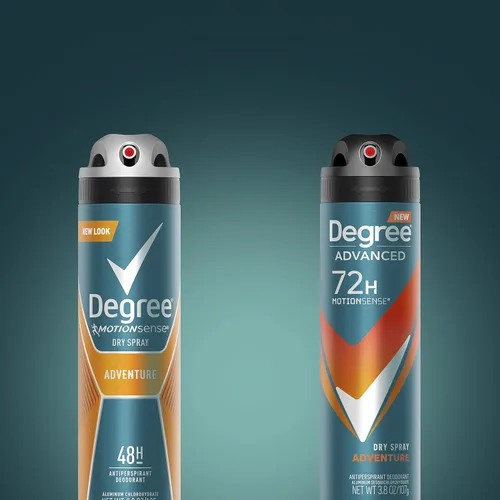 Miniatura 8 de Degree Men Desodorante Antitranspirante Avanzado en Aerosol Seco Adventure Protección de 72 Horas contra el Sudor y el Olor para Hombres