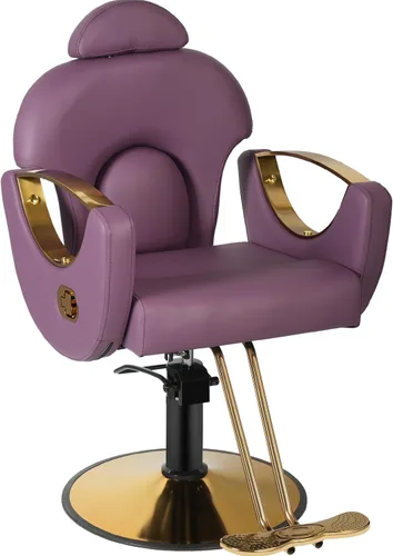 Miniatura 11 de Silla de peluquería de salón, sillas reclinables para estilista, silla de estilista de peluquería, bomba hidráulica resistente, silla de peluquería