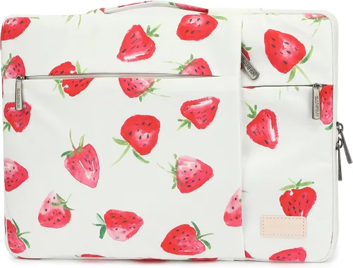 Miniatura 15 de Funda protectora de 360° para laptop con 2 bolsillos, asa y correa de equipaje para iPad de 12.9 pulgadas, MacBook Pro Air de 13 pulgadas y laptop