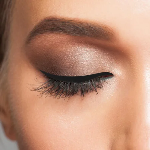 Miniatura 5 de Healifty Pegatinas negras para delineador de ojos, 80 pares, reutilizables, impermeables, ahumadas