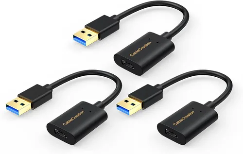 Miniatura 9 de CableCreation Adaptador USB C hembra a USB macho, USB 3.1 5Gbps USB C a A adaptador hembra para portátiles Logitech StreamCam VR Link para carga