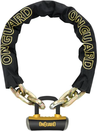 Onguard Candado de cadena Beast con candado X4