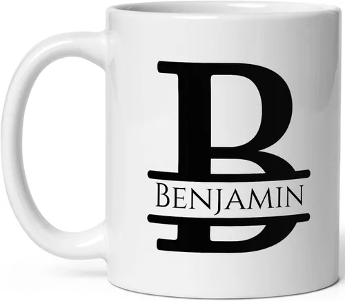 Miniatura 19 de Taza de café personalizada con monograma, letra inicial A personalizada para mujeres, hombres, niñas, niños, papás, mamás amigos, taza de café