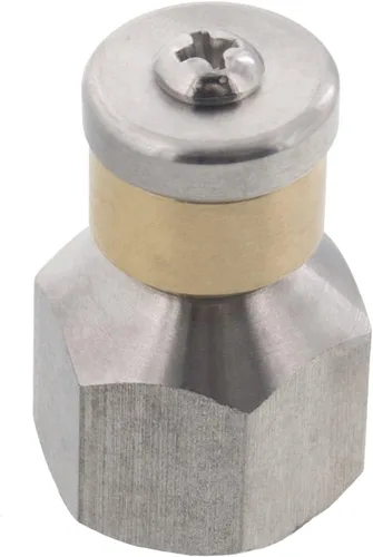 Boquilla giratoria de limpieza de drenaje de 3/8 "orificio de 13.5 4000 PSI de acero inoxidable para chorro de agua de tubería de alcantarillado