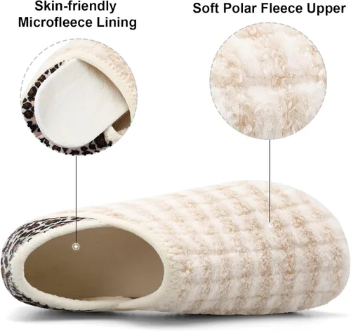 Miniatura 3 de XIHALOOK Pantuflas de casa para mujeres y hombres, zapatos de calcetín acogedores con suela de goma suave para interiores y exteriores