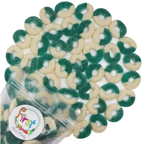 Miniatura 5 de FirstChoiceCandy Anillos de goma (mini fresa agria, 2 libras (paquete de 1))