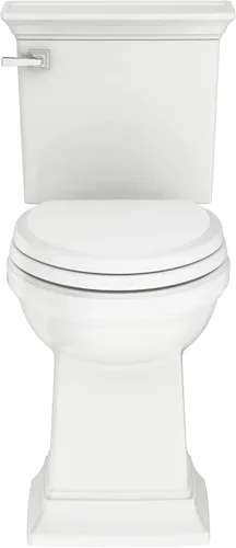 Miniatura 4 de American Standard 2917228.020 Town Square S - Silla de inodoro de dos piezas, altura alargada frontal, color blanco, 1.28 GPF
