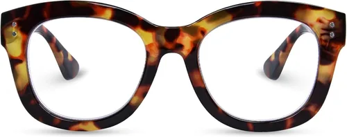 Miniatura 10 de Oprah Style - Lentes de lectura para mujer, de gran tamaño, con bloqueo de luz azul, para lectura de computadora con bisagra de resorte